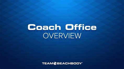 beach body coach office.